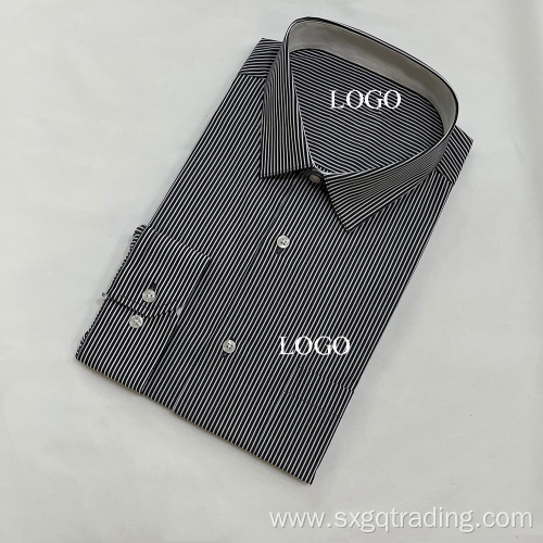 2022 New arrival 100%cotton woven male stripe shirt